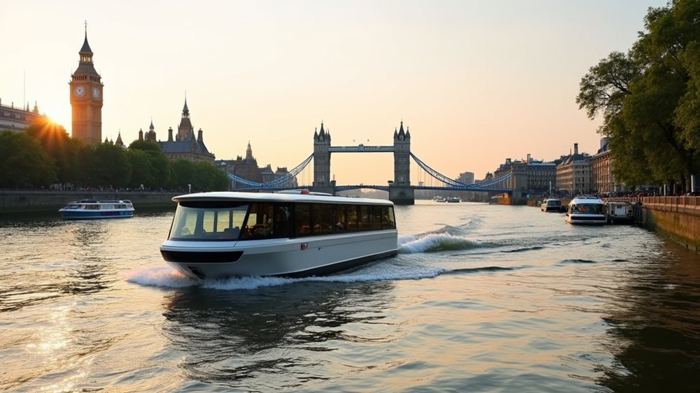 electric tour boat journey