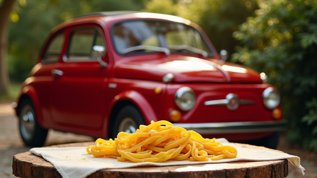 fiat 500 hand rolled pasta