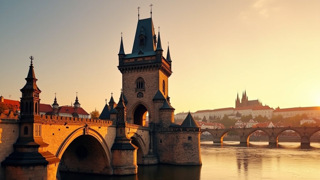 historic gothic gateway tower