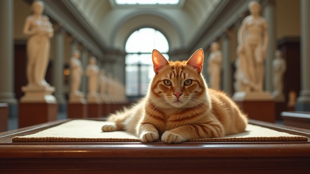 museum cat reigns supreme