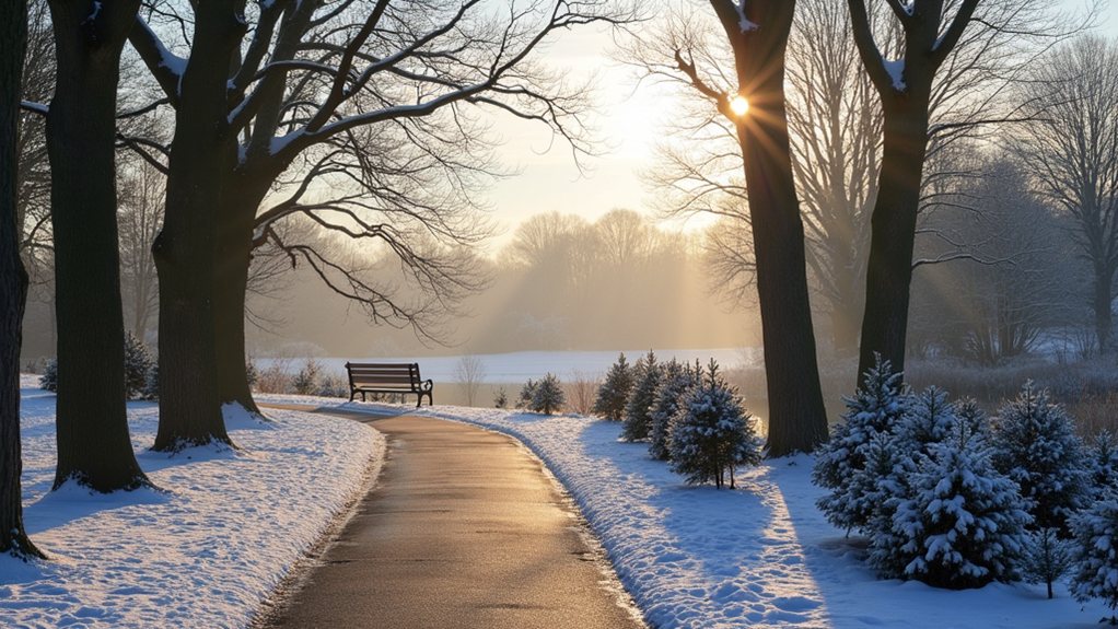 peaceful boxing day walk