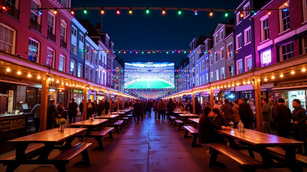 super bowl celebration east london