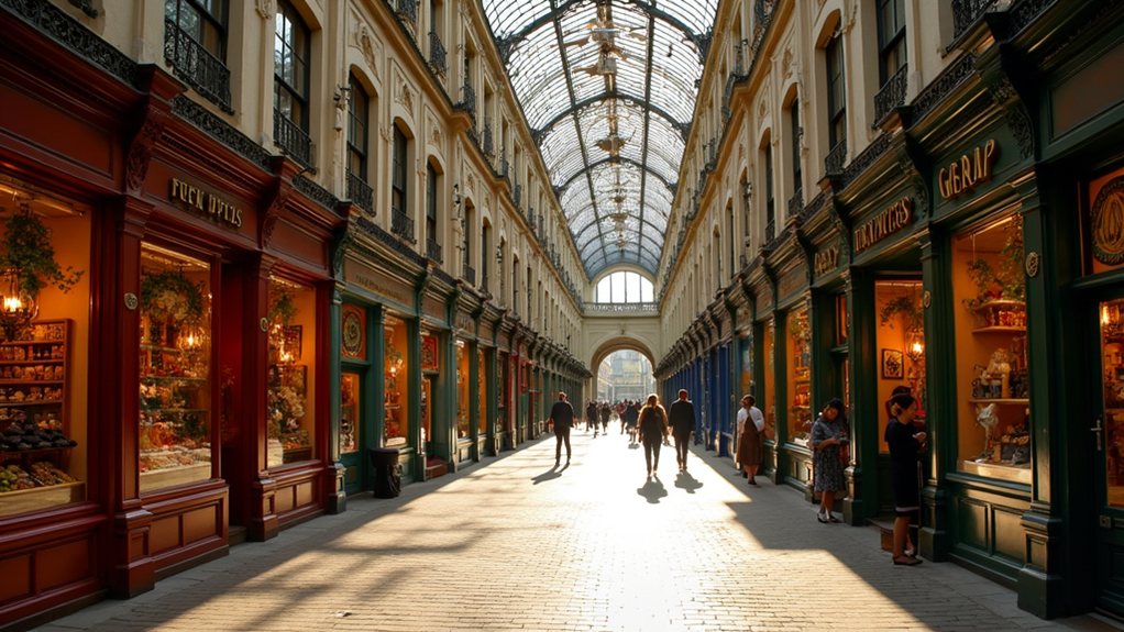 vibrant food and shopping