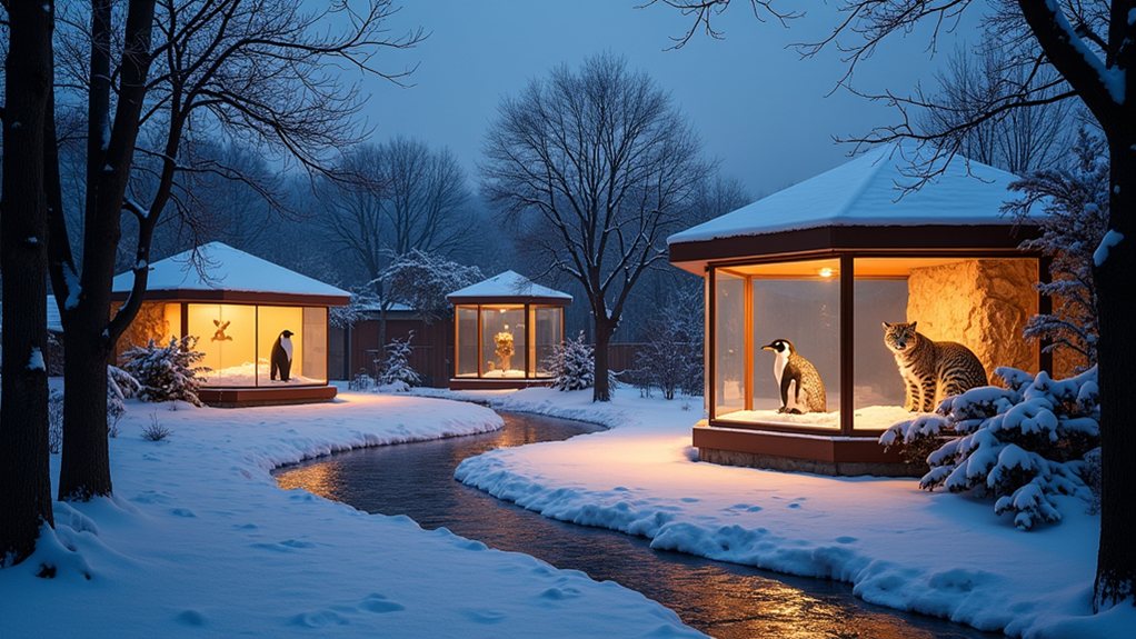 winter evenings with animals