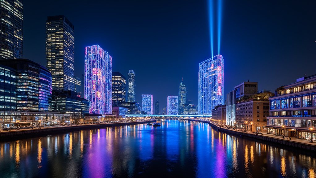 canary wharf light festival