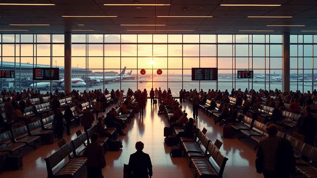 london airport global stress