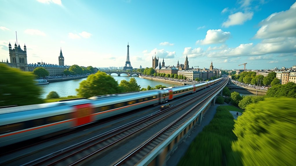 quick train trips europe