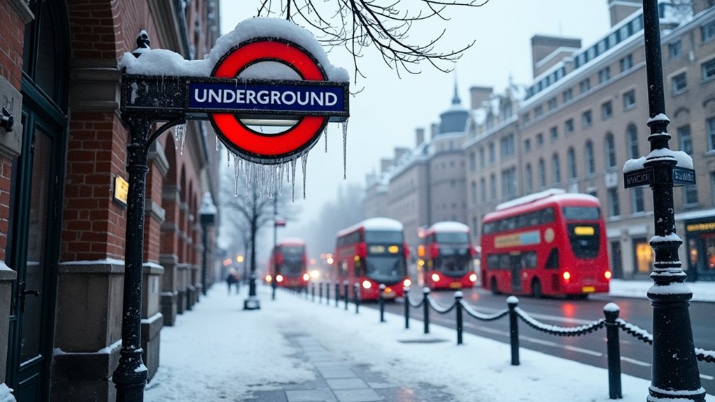 snow disruption in london