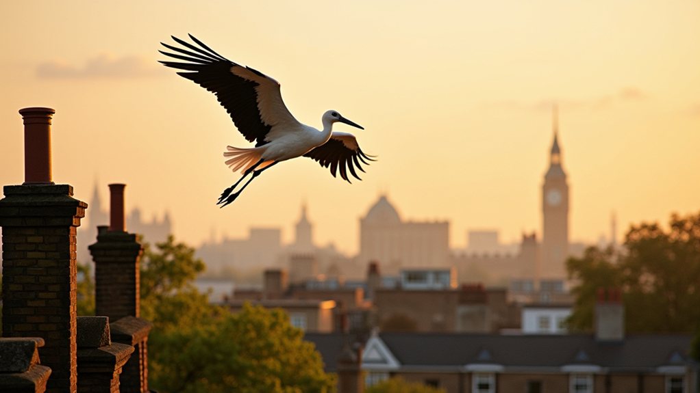 white storks return to london