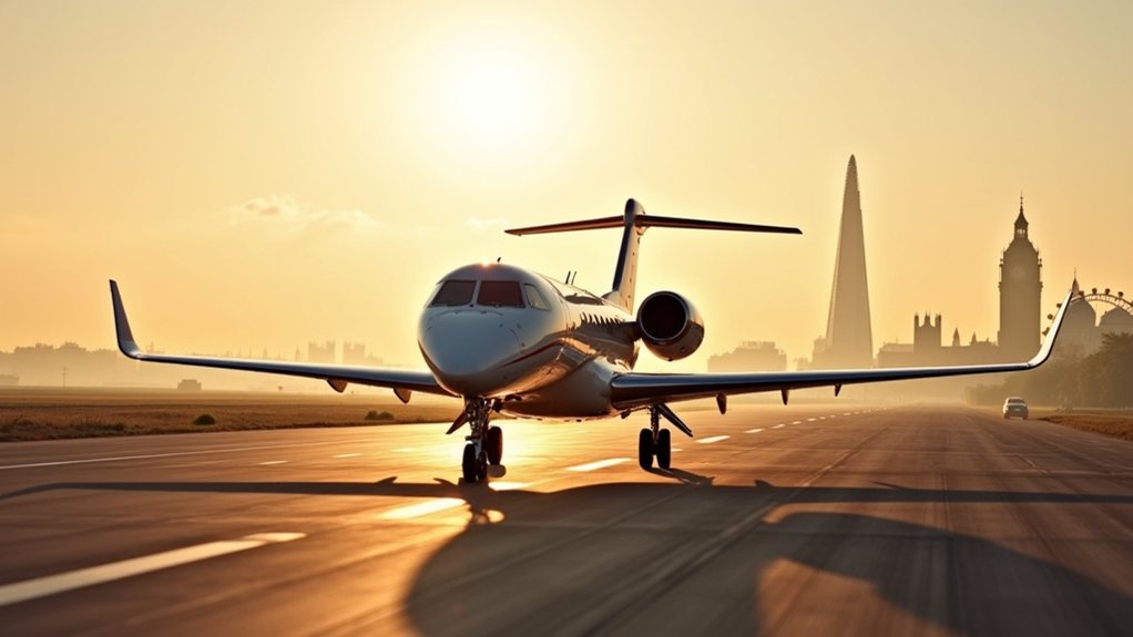luxury flights to london