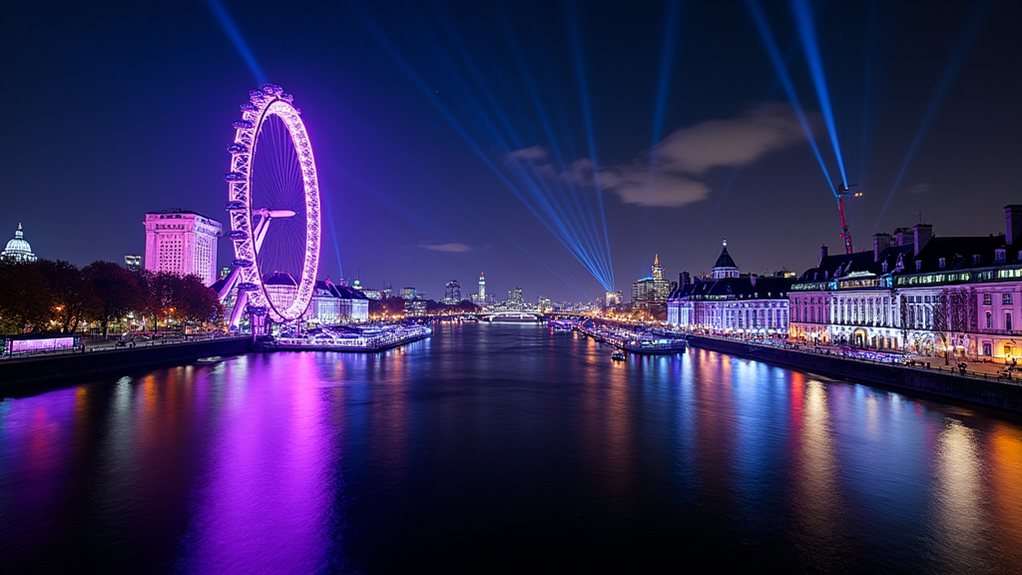 vibrant disco lights event