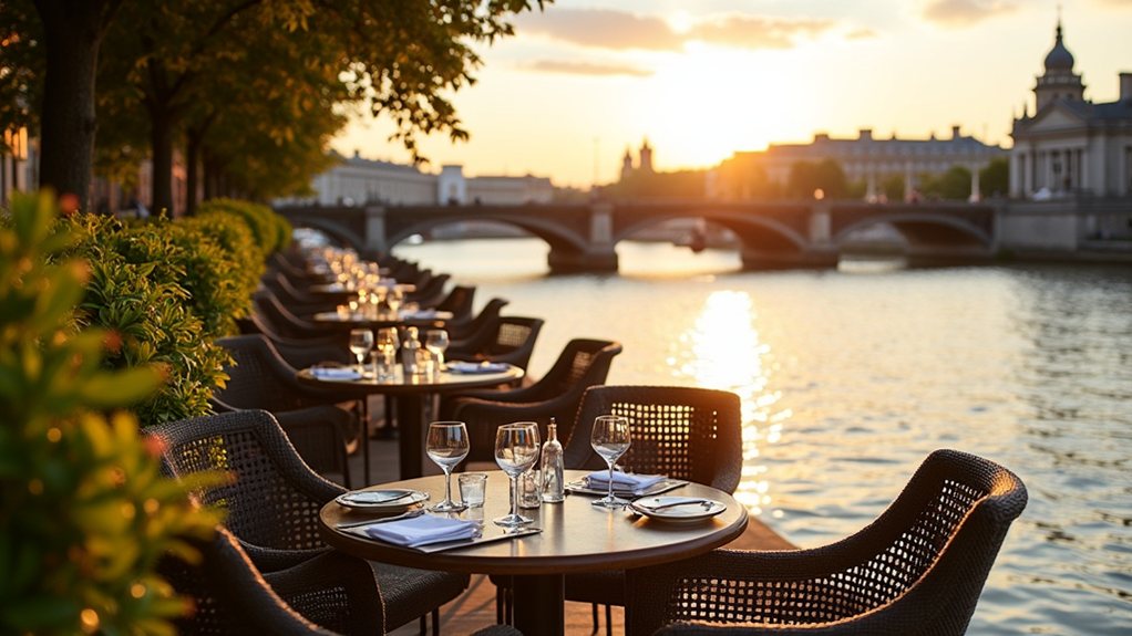 riverside dining experiences london