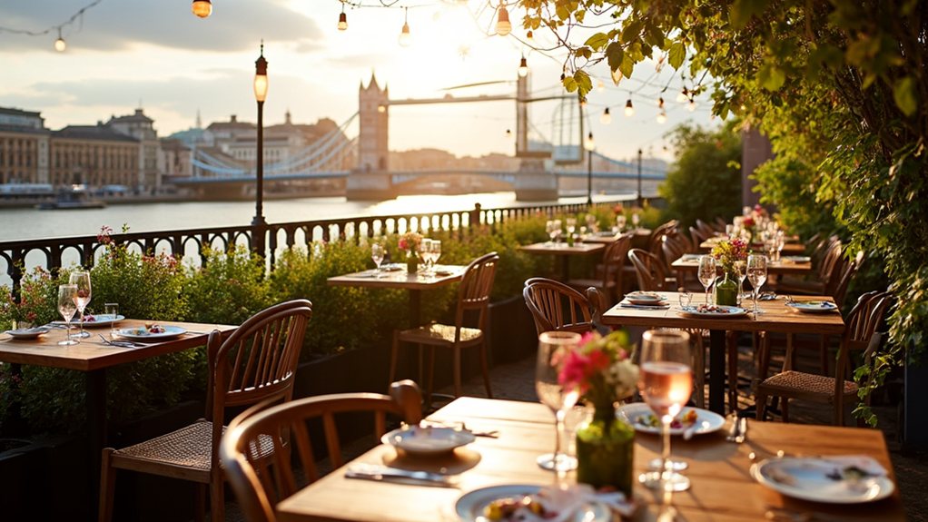 outdoor dining in london